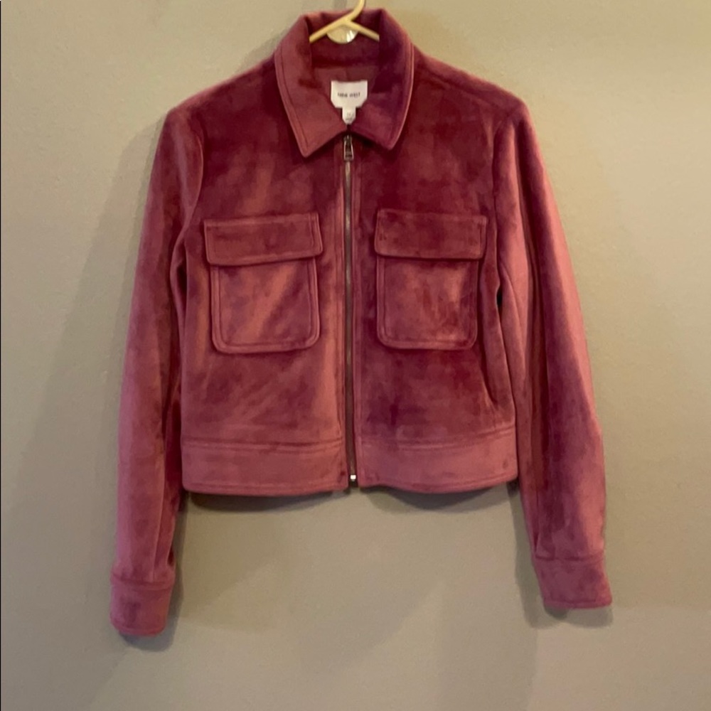 Women’s Nine West Pink Velvet Jacket NWT